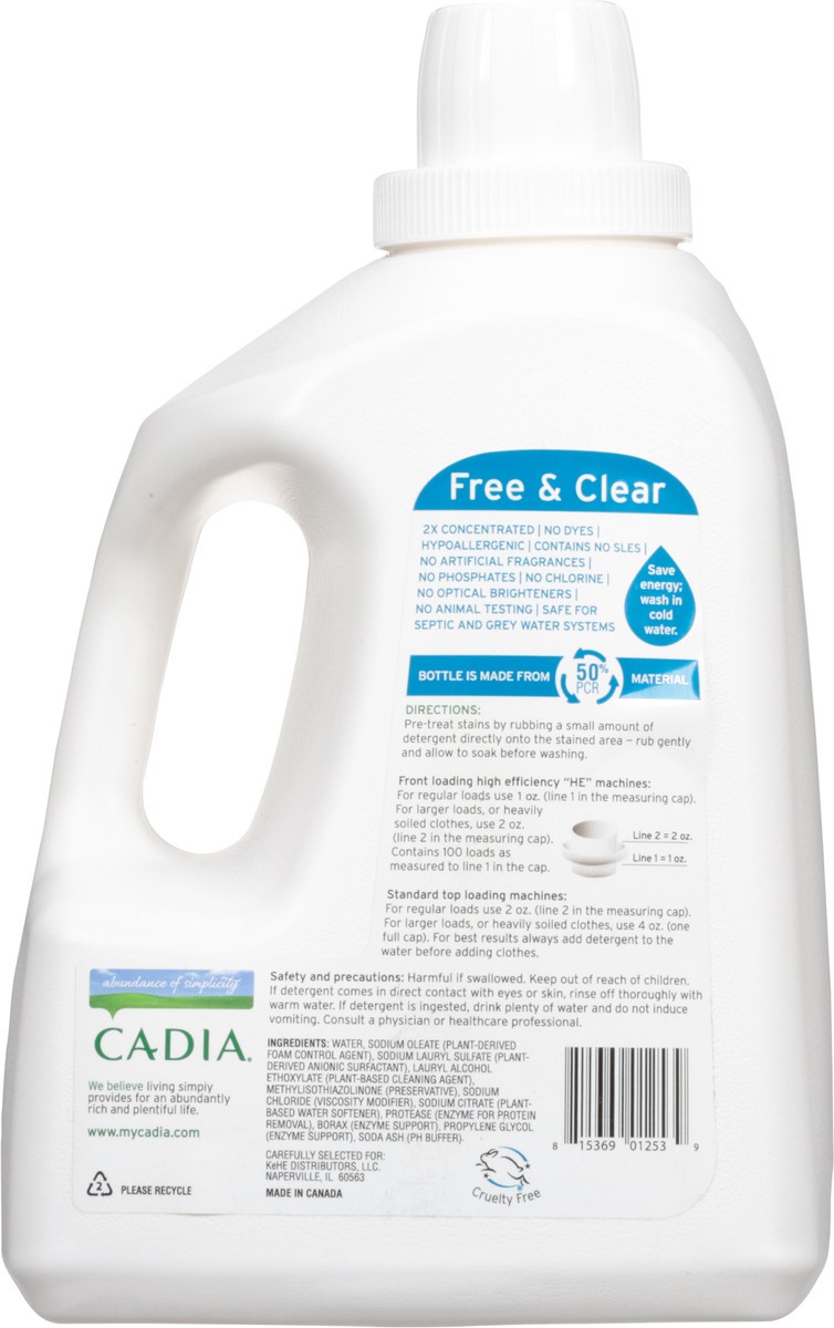 slide 10 of 13, Cadia Free & Clear Laundry Detergent 100 fl oz, 100 fl oz