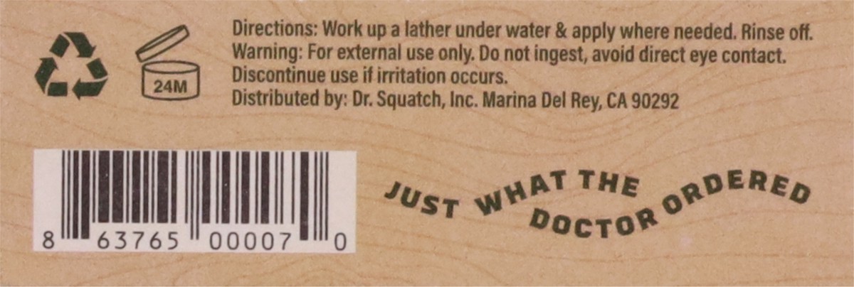 slide 6 of 13, Dr. Squatch Spearmint Basil Men's Natural Soap 5 oz, 5 oz