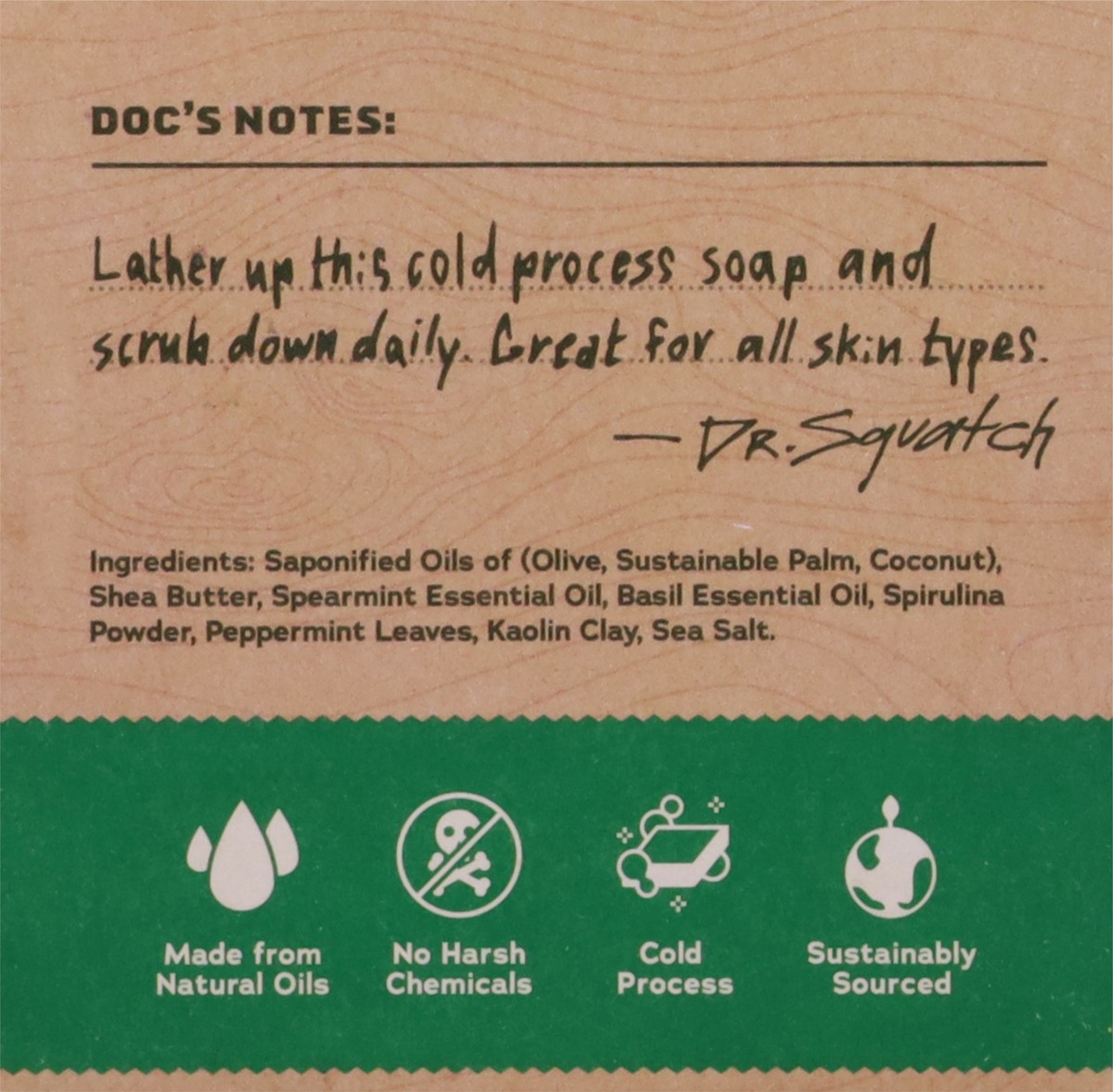 slide 7 of 13, Dr. Squatch Spearmint Basil Men's Natural Soap 5 oz, 5 oz