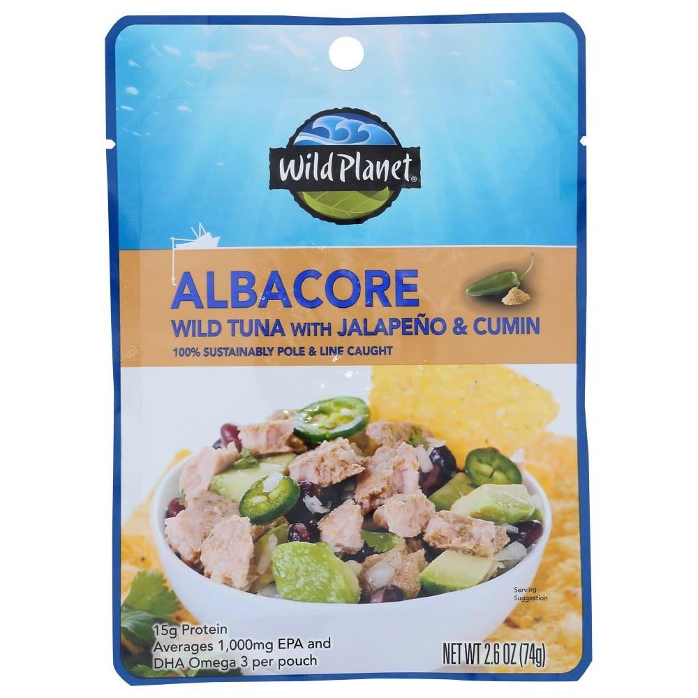 slide 1 of 1, Wild Planet Albacore Tuna W/Jalapeno & Cumin, 2.6 oz