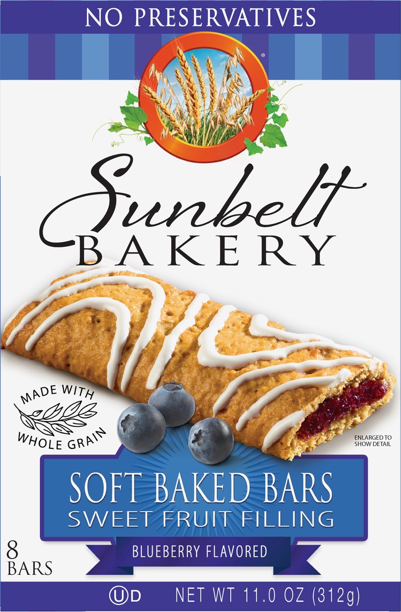 slide 7 of 11, Sunbelt Bakery Soft Baked Bars, Sunbelt Bakery Family Pack Blueberry, 8 ct