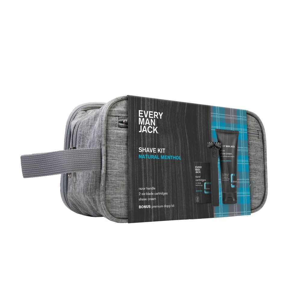 slide 1 of 1, Every Man Jack Natural Menthol Shave Kit, 5 ct