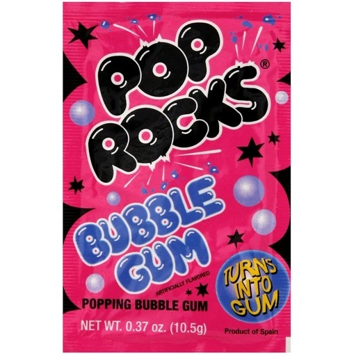 slide 1 of 1, Pop Rocks Bubble Gum, 0.37 oz