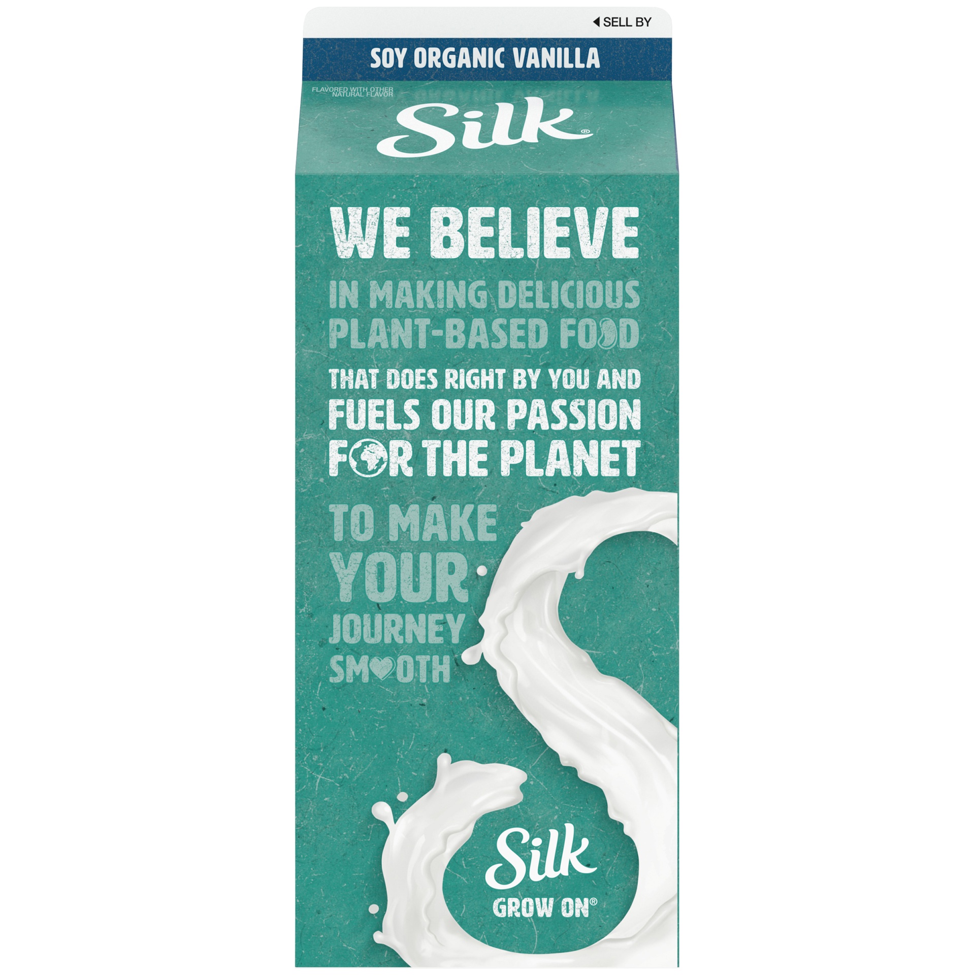 slide 4 of 7, Silk Vanilla Soy Milk, Half Gallon, 64 fl oz