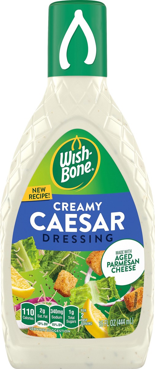 slide 9 of 13, Wish-Bone Creamy Caesar Dressing 15 oz, 15 oz