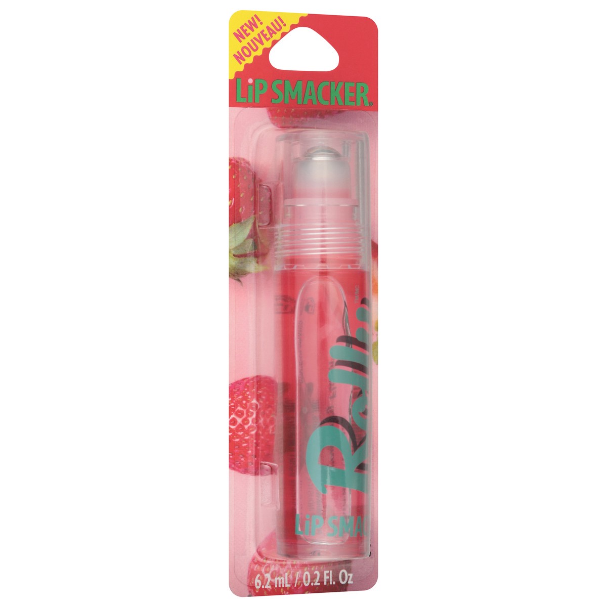 slide 13 of 13, Lip Smacker Rolly Strawberry Lip Balm 6.2 ml, 0.2 fl oz