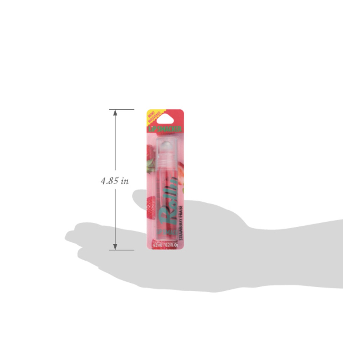 slide 9 of 13, Lip Smacker Rolly Strawberry Lip Balm 6.2 ml, 0.2 fl oz