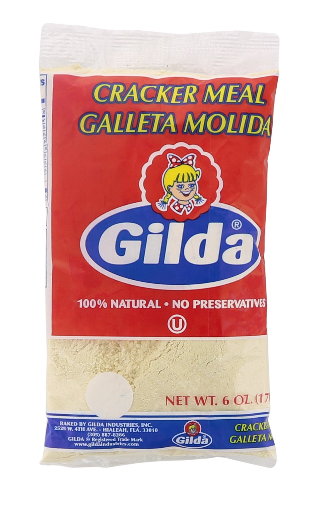 slide 1 of 1, Gilda Cracker Meal, 6 oz