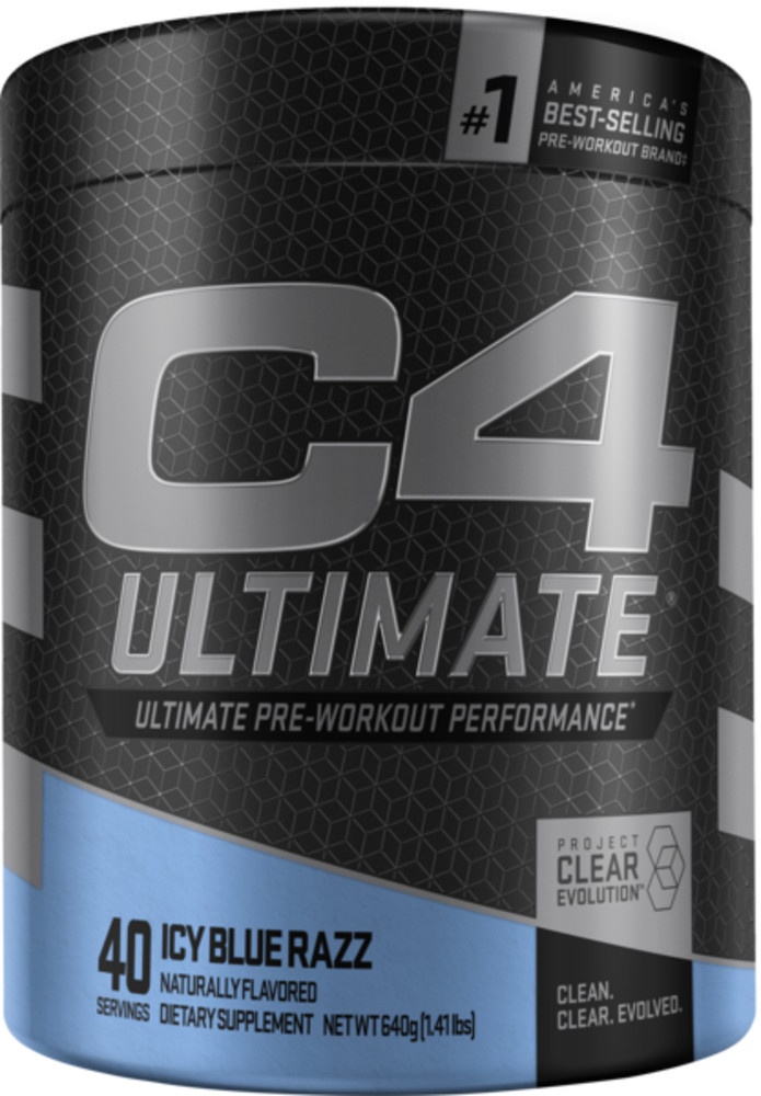 slide 1 of 1, C4 Ultimate Pre Workout , Blue Raspberry, 1 ct