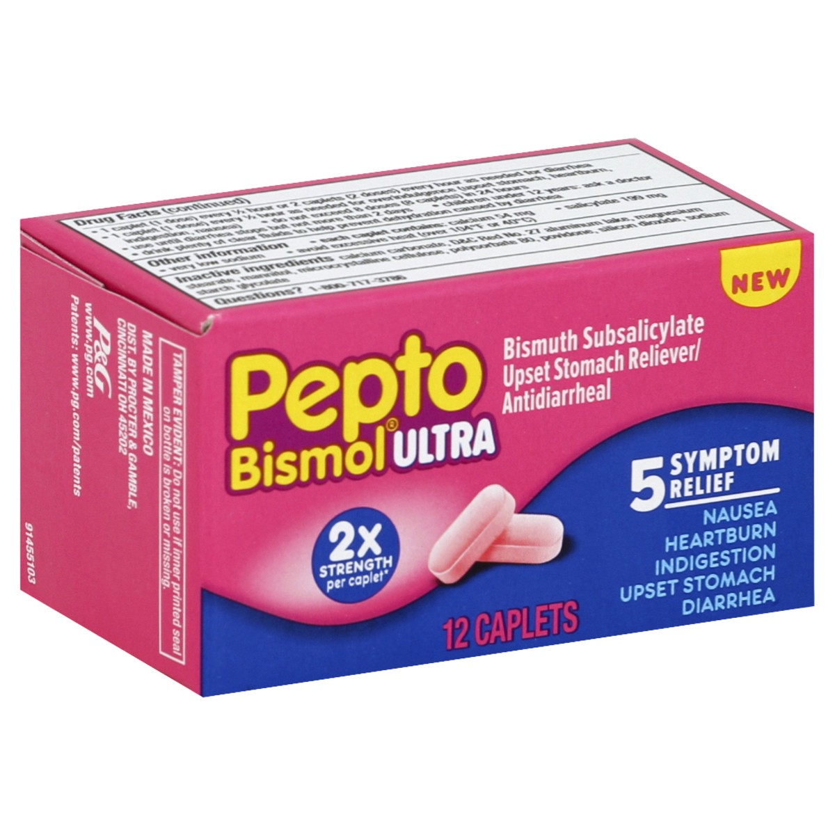 slide 5 of 5, Oral-B Pepto Bismol 12 ea, 12 ct