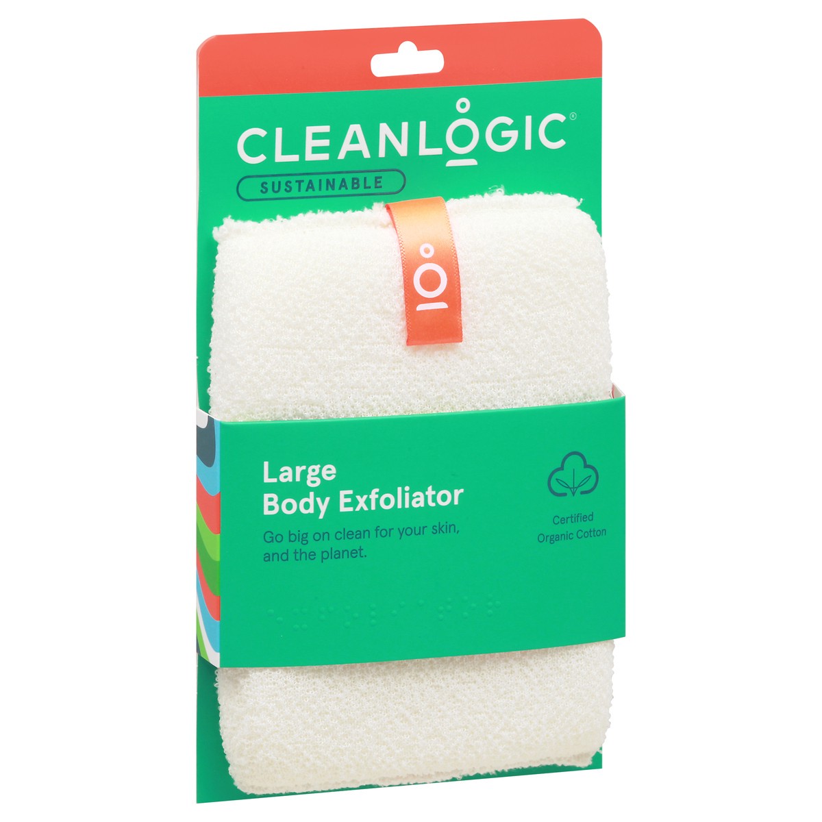 slide 2 of 9, cleanlogic Large Body Exfoliator 1 ea, 1 ct