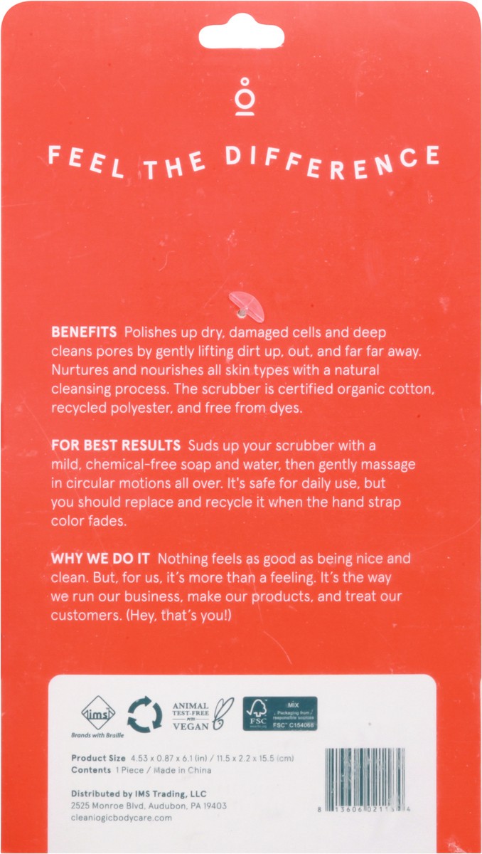 slide 5 of 9, cleanlogic Large Body Exfoliator 1 ea, 1 ct