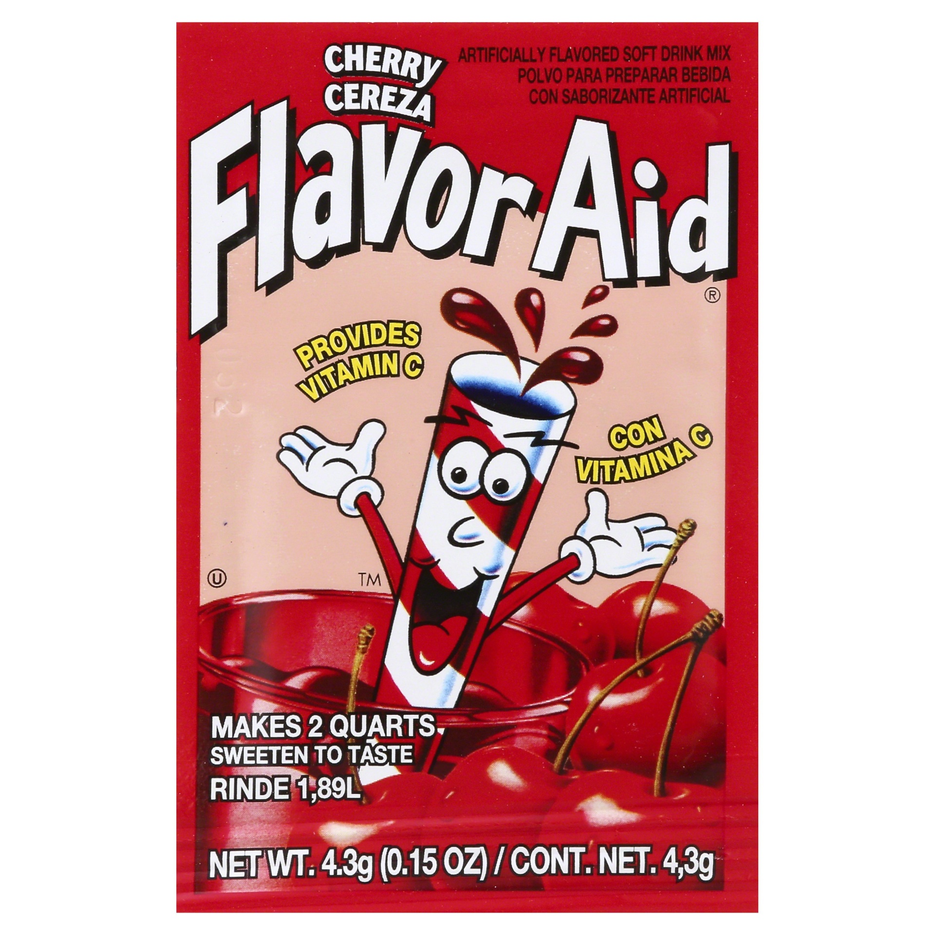 slide 1 of 1, Flavor Aid Unsweetened Cherry Drink Mix, 0.15 oz