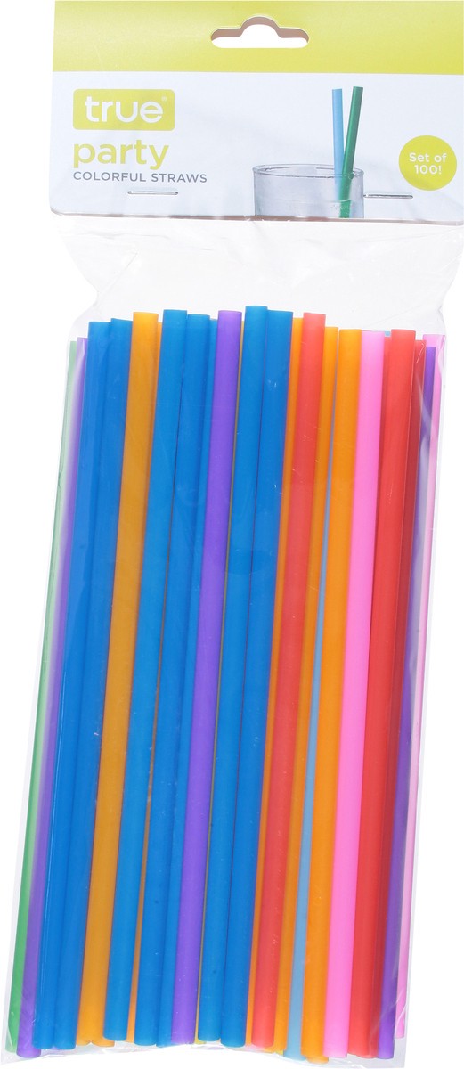 slide 7 of 11, True Straw Party Colorful, 1 ct