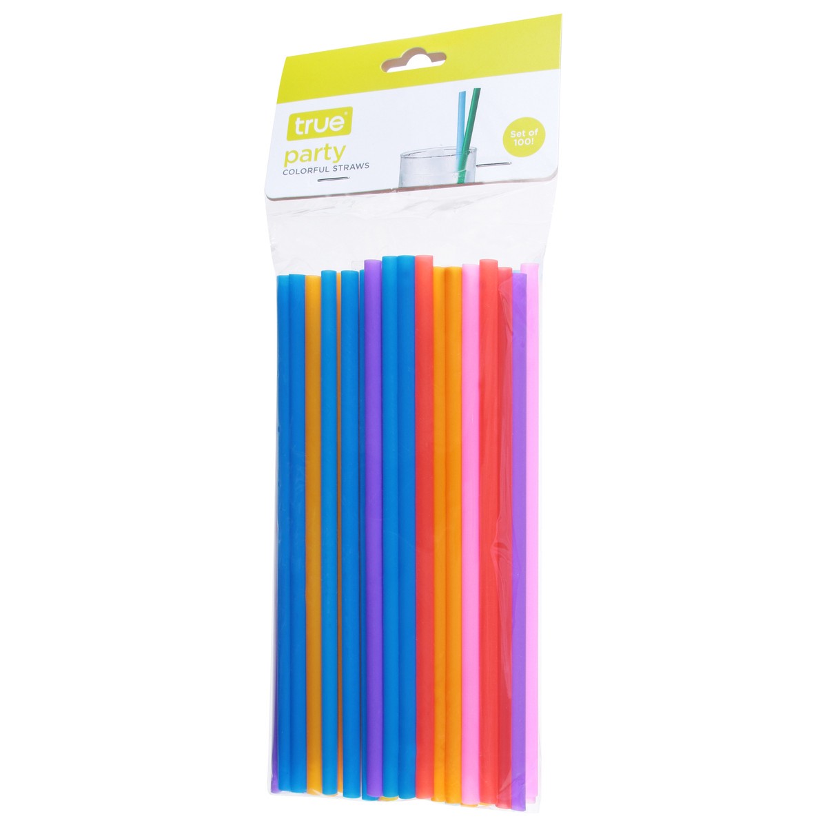 slide 6 of 11, True Straw Party Colorful, 1 ct