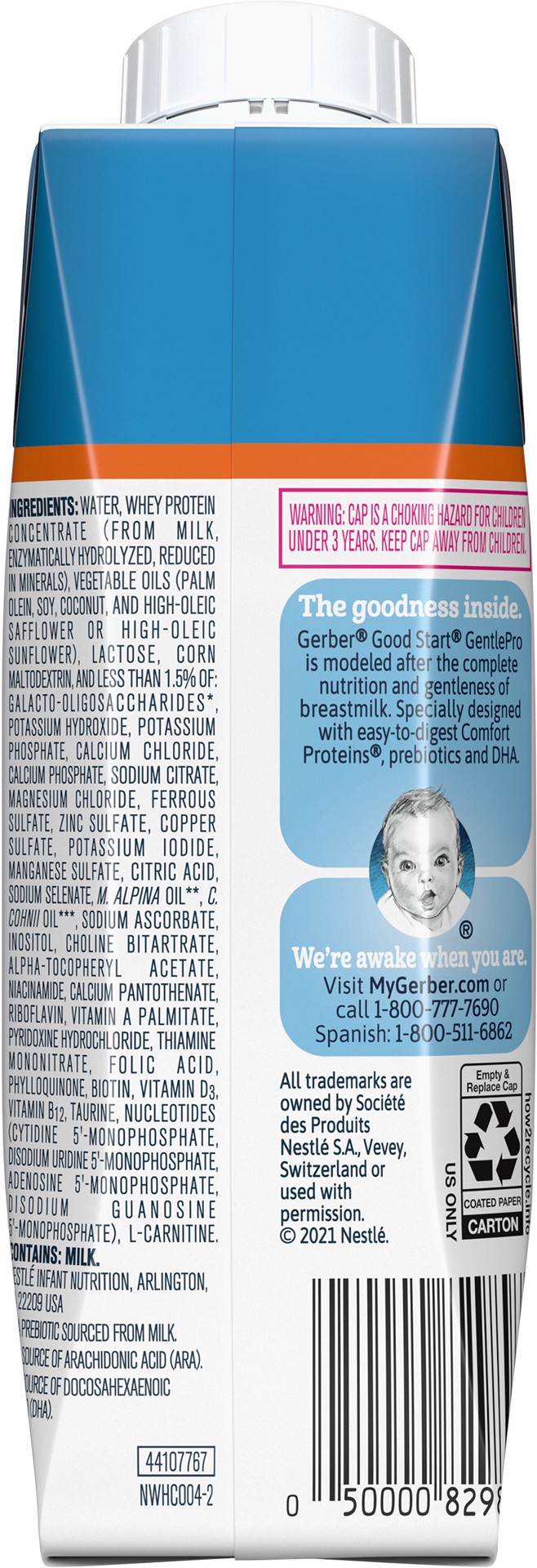 slide 2 of 5, Good Start GentlePro Non-GMO Liquid Baby Formula, 8.1 oz Box, 8.12 fl oz