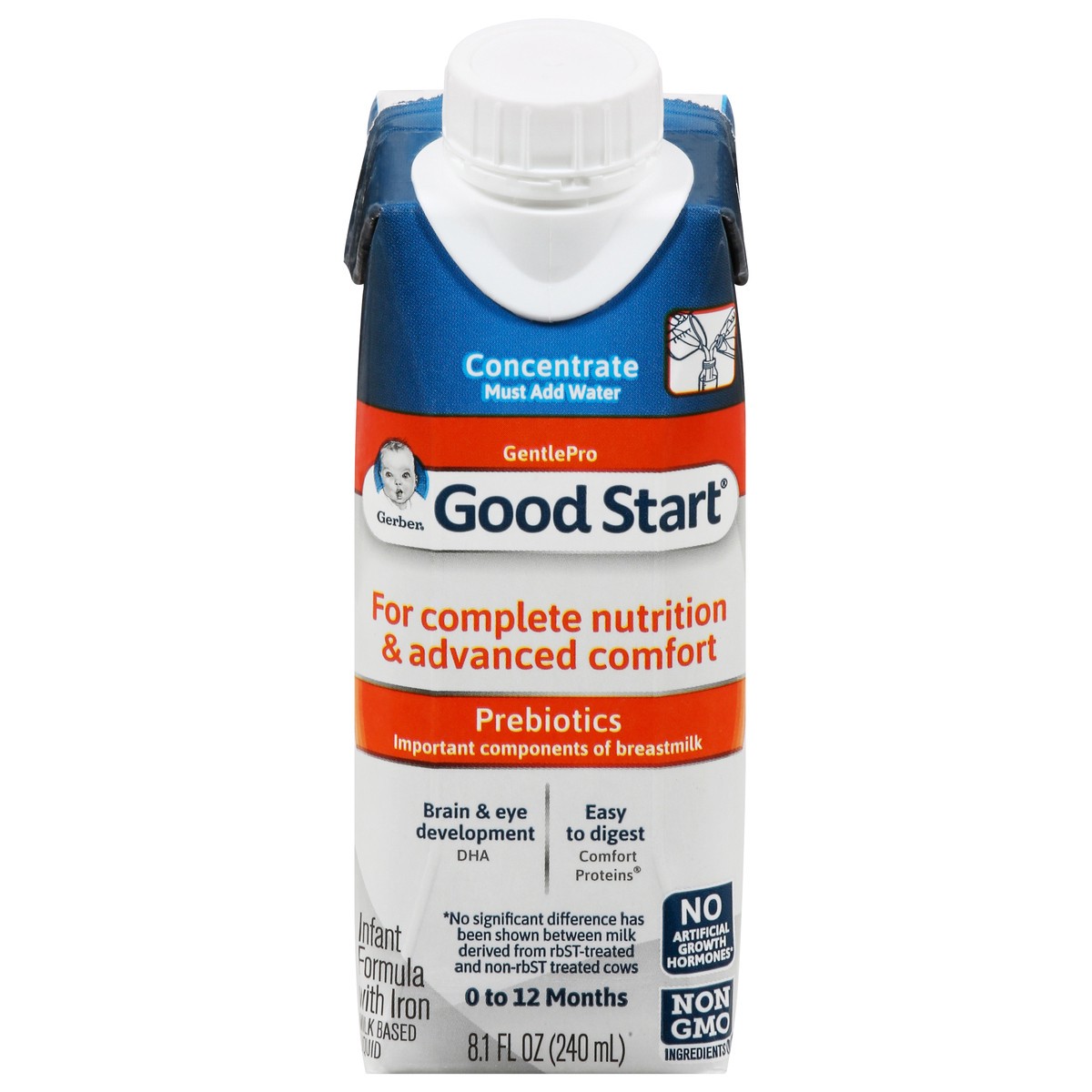 slide 1 of 5, Good Start GentlePro Non-GMO Liquid Baby Formula, 8.1 oz Box, 8.12 fl oz