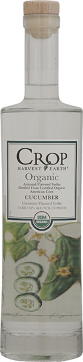 slide 1 of 9, Crop Harvest Earth Organic Cucumber Flavored Vodka 750 ml, 750 ml