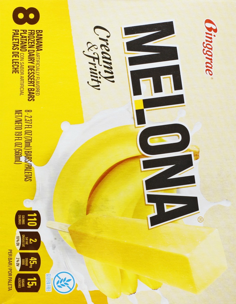 slide 3 of 9, Melona Banana Flavored Dessert Bars 8 ea, 8 ct