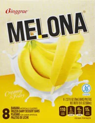 Melona Banana Flavored Dessert Bars - 8 ea
