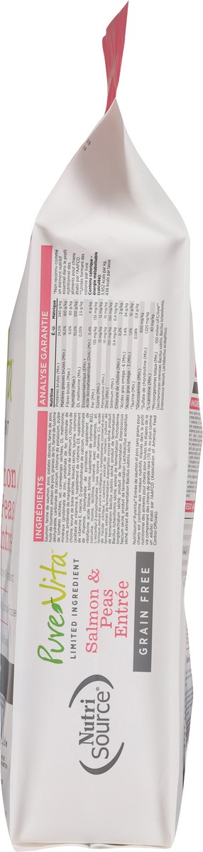 slide 11 of 14, NutriSource PureVita Grain Free For All Life Stages Salmon & Peas Entree Dog Food 25 lb, 25 lb