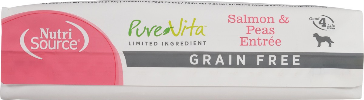 slide 3 of 14, NutriSource PureVita Grain Free For All Life Stages Salmon & Peas Entree Dog Food 25 lb, 25 lb