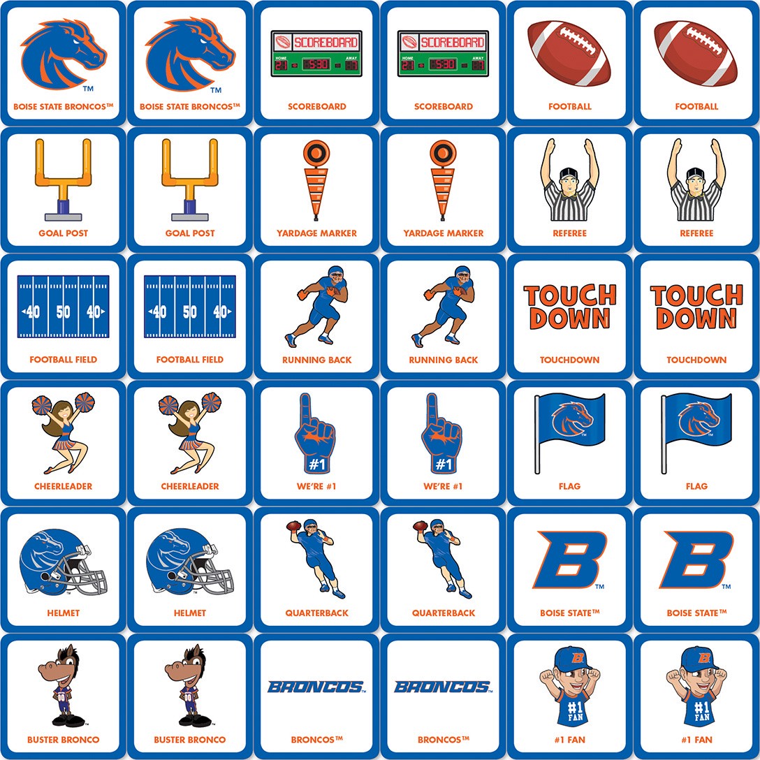 slide 3 of 4, Masterpieces Boise State Broncos NCAA Matching Game, 1 ct