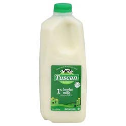 Tuscan Dairy 1% Low Fat Milk with Vitamin A and D, Half Gallon