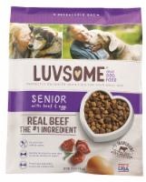 slide 1 of 1, Luvsome Senior Real Beef with Egg Adult Dog Food, 15.5 lb