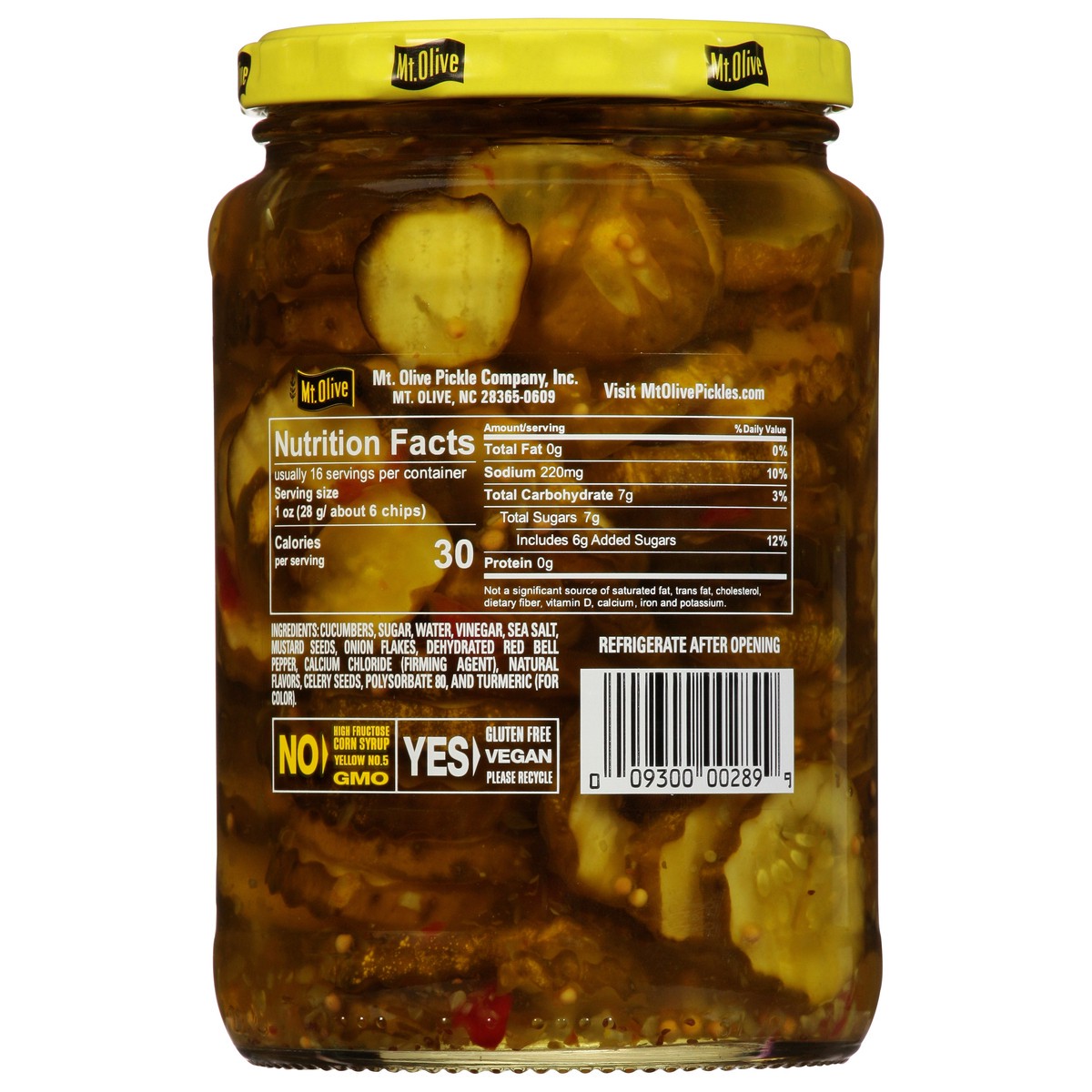 slide 8 of 12, Mt Olive Sweet Heat Bread & Butter Chips - 24 FZ, 24 fl oz