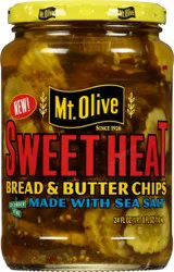 Mt. Olive Sweet Heat Bread & Butter Chips - 24 fl oz