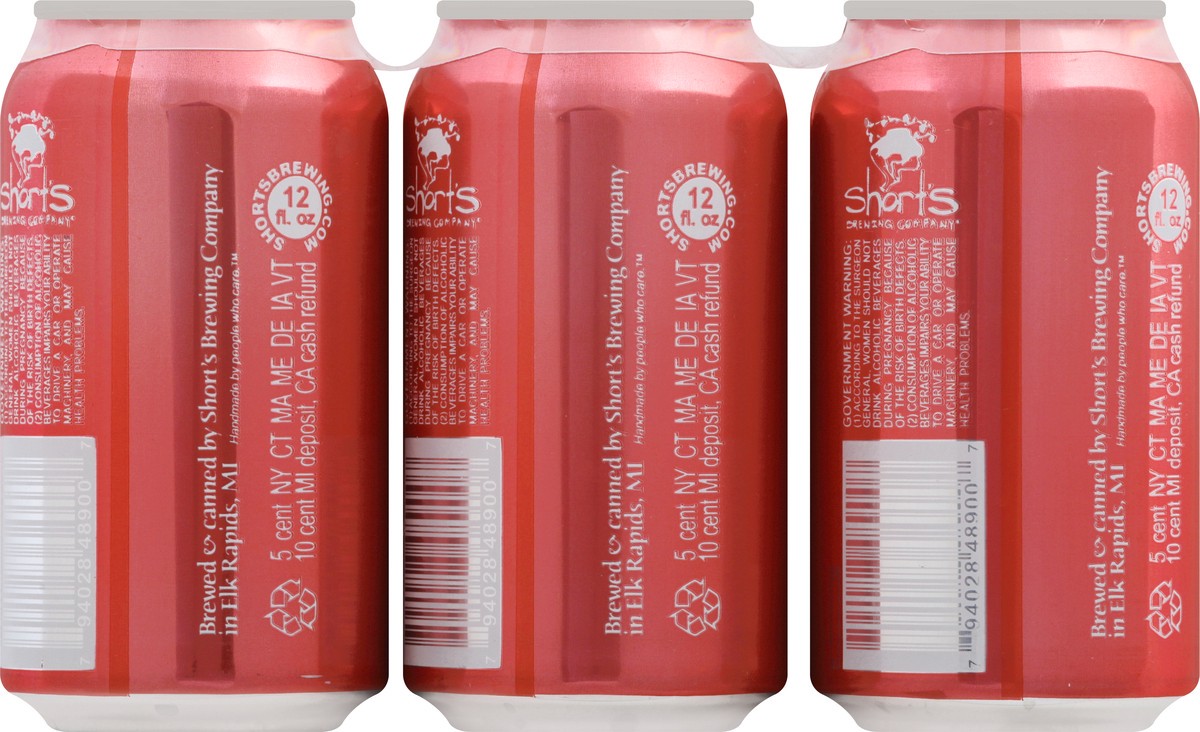 slide 4 of 9, Short's Soft Parade Fruit Ale Beer 6 - 12 oz Cans, 6 ct; 12 fl oz