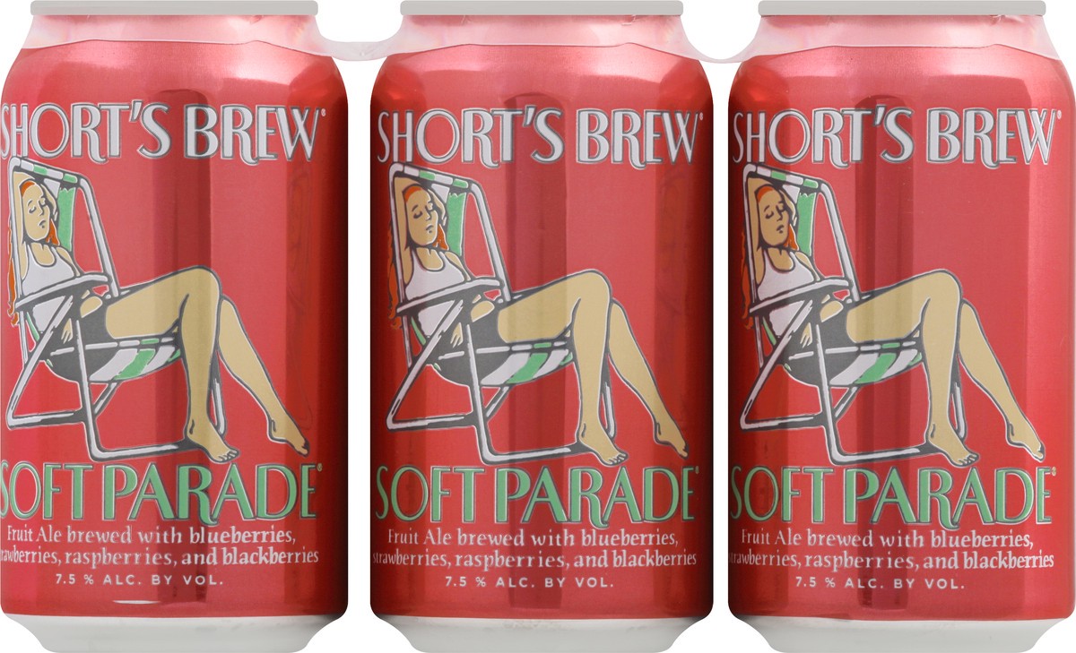 slide 6 of 9, Short's Soft Parade Fruit Ale Beer 6 - 12 oz Cans, 6 ct; 12 fl oz