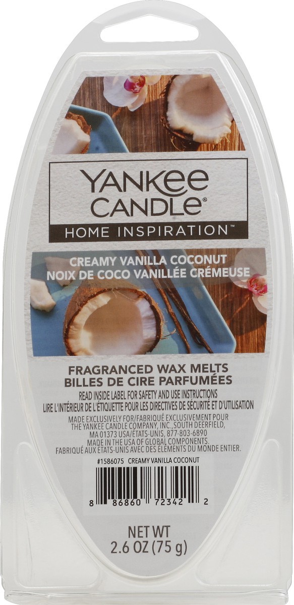 slide 5 of 6, Yankee Candle Creamy Vanilla Coconut Scent Wax Melts, 2.6 oz