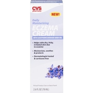 slide 1 of 1, CVS Pharmacy CVS Health Daily Moisturizing Eczema Cream with Soothing Borage Seed Oil, 2.6 oz