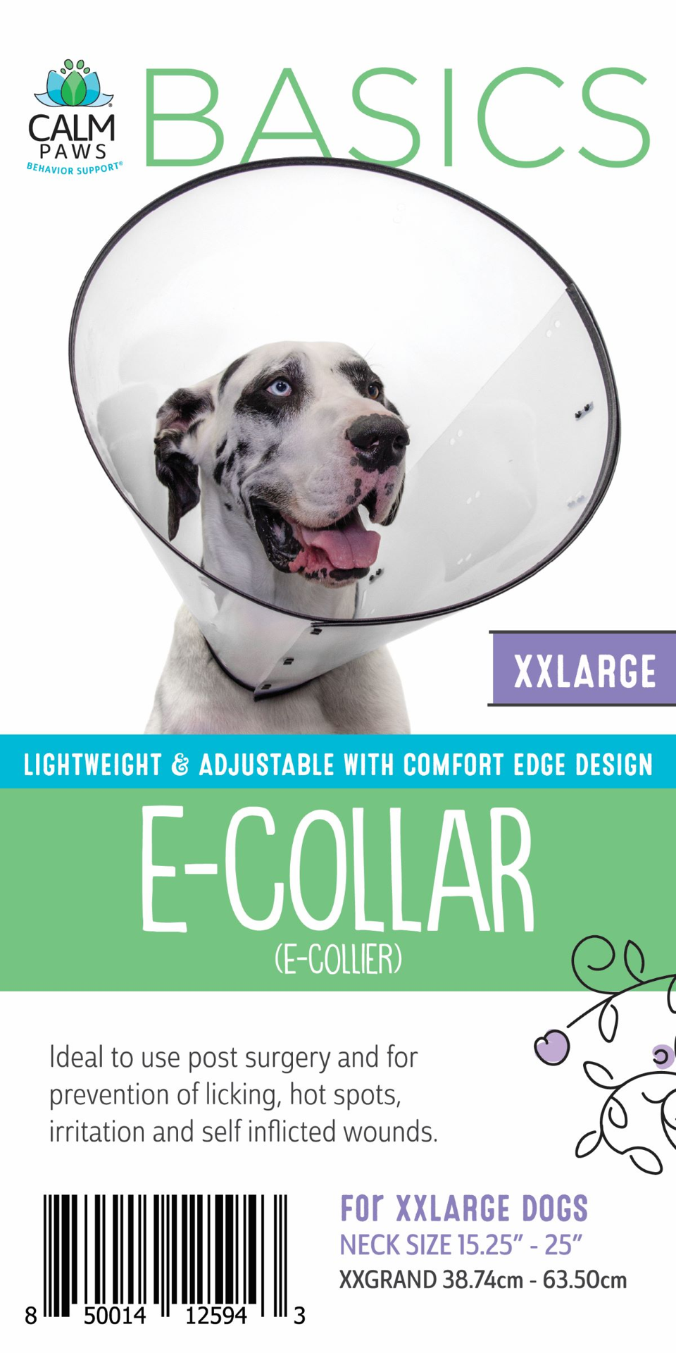 slide 1 of 9, Calm Paws Basics E-Collar XXL, XXL