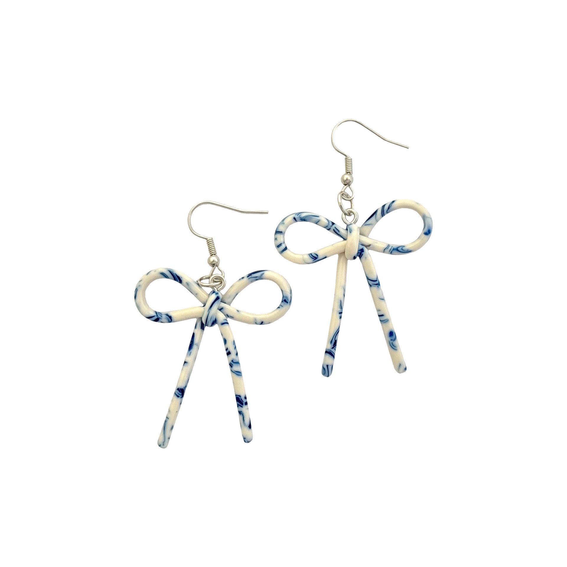 slide 3 of 3, Blue Moon Studio Blue & White Acrylic Bow Charms, 2ct., 2 ct