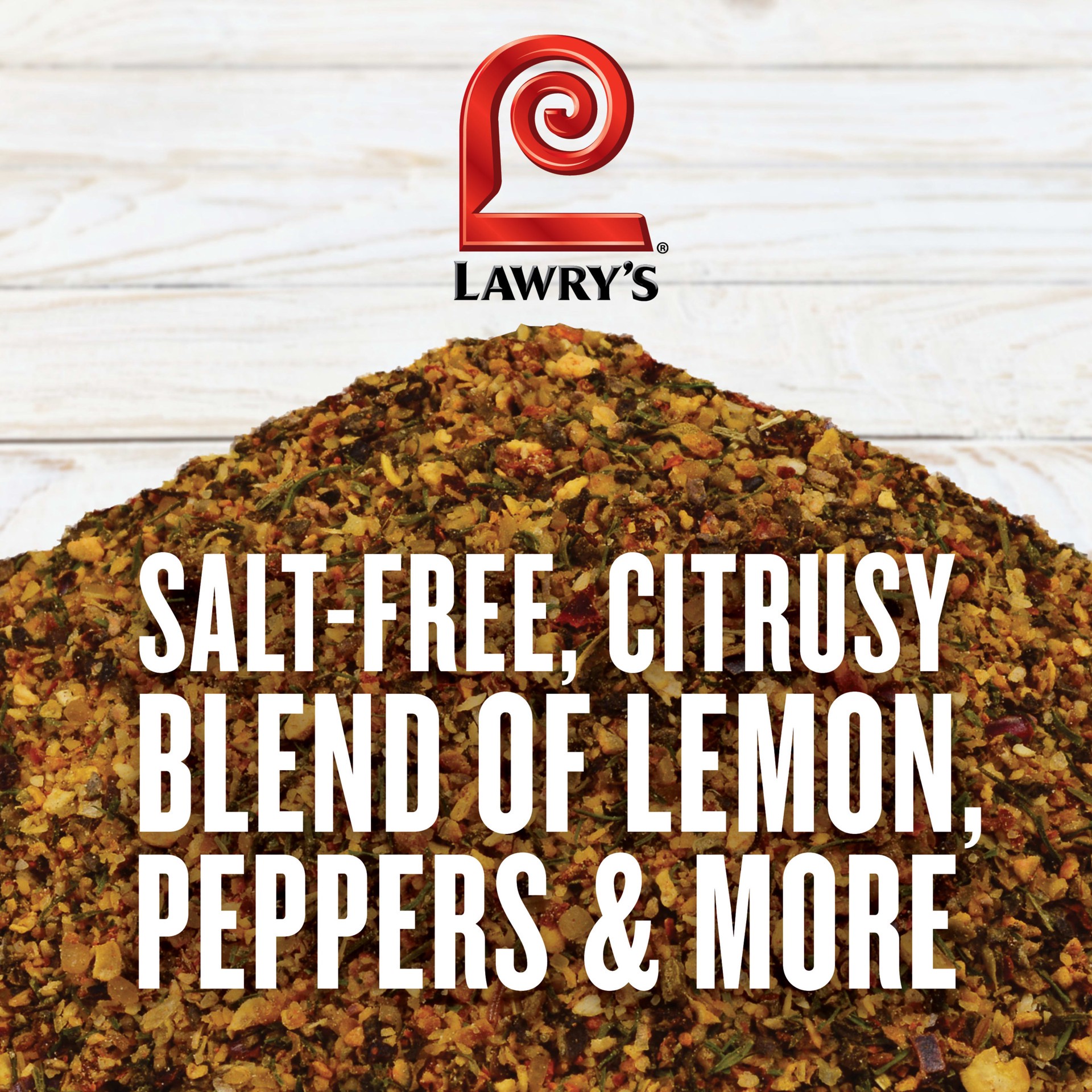 slide 2 of 5, Lawry's Salt Free Lemon & Pepper Seasoning, 19 oz, 19 oz