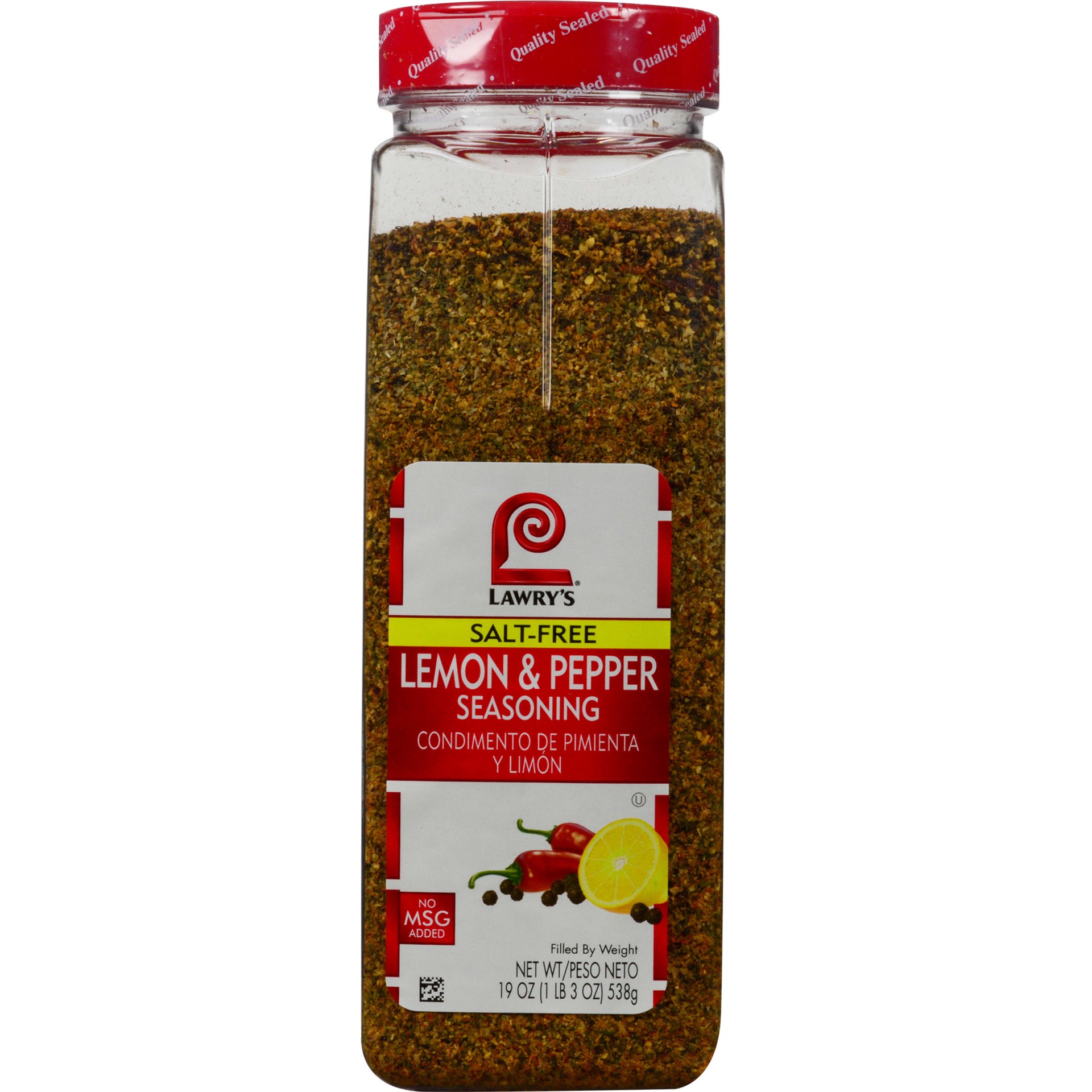 slide 1 of 5, Lawry's Salt Free Lemon & Pepper Seasoning, 19 oz, 19 oz