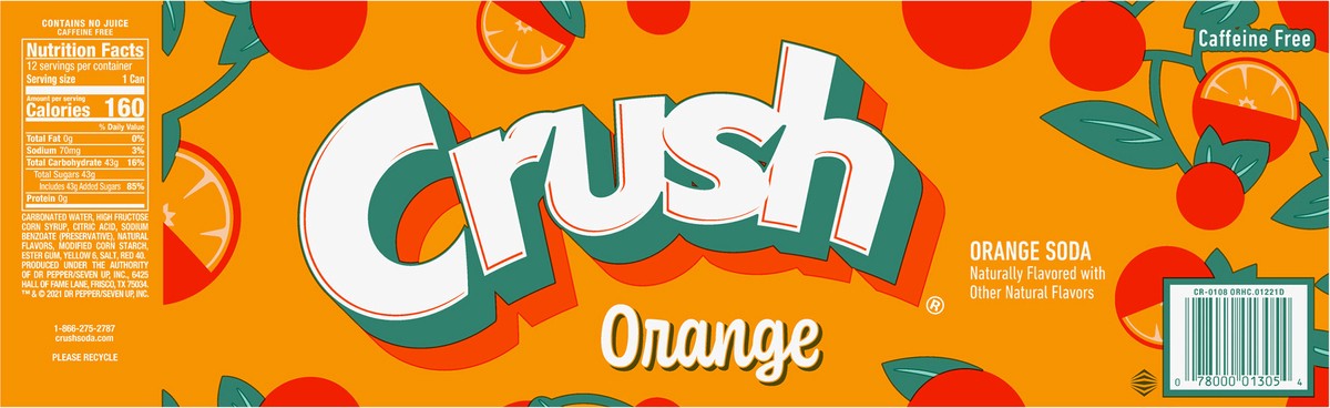 slide 12 of 12, Crush Orange Soda - 12 ct; 12 fl oz, 12 ct; 12 fl oz