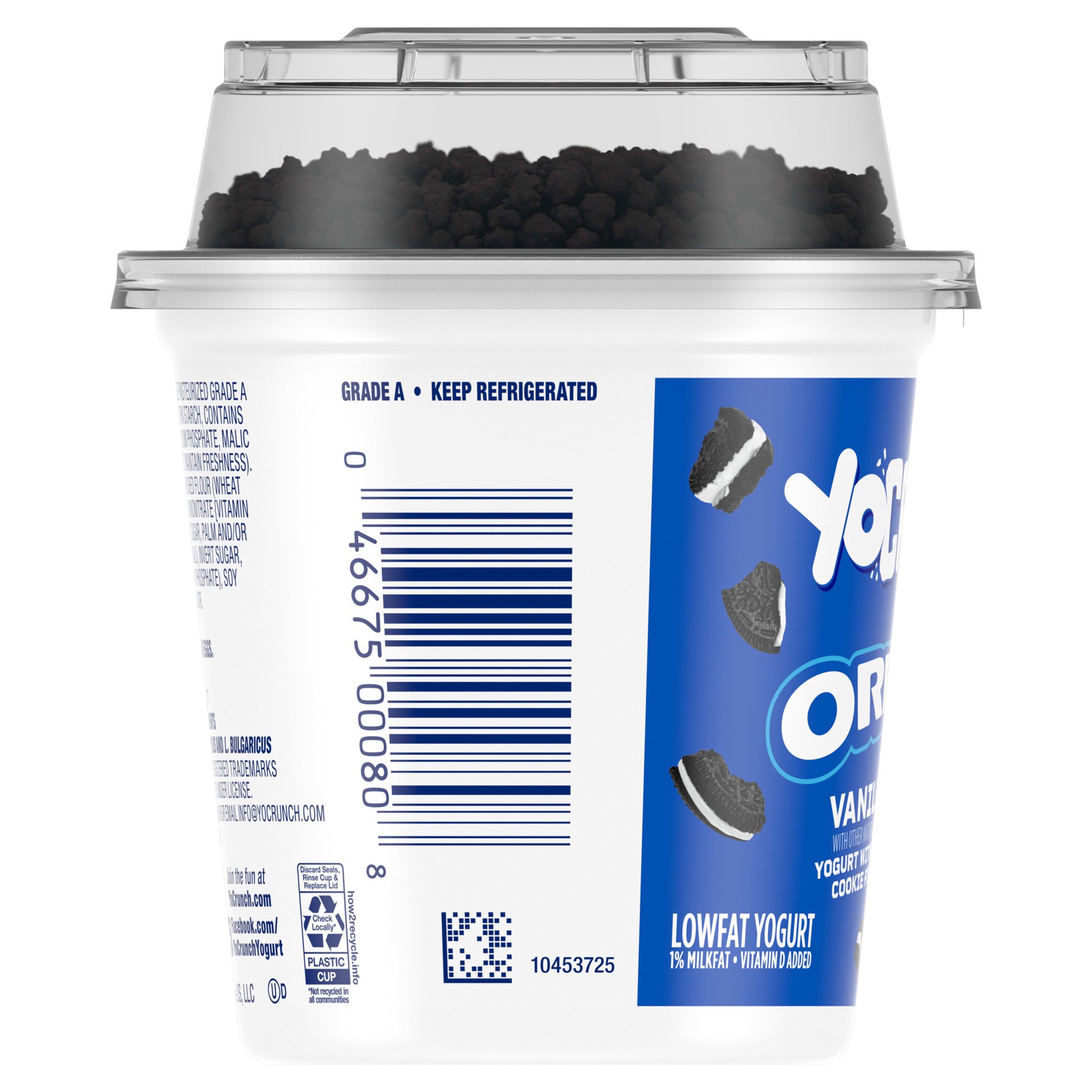 slide 4 of 5, YoCrunch Low Fat Vanilla Yogurt with OREO, 6 oz., 6 oz