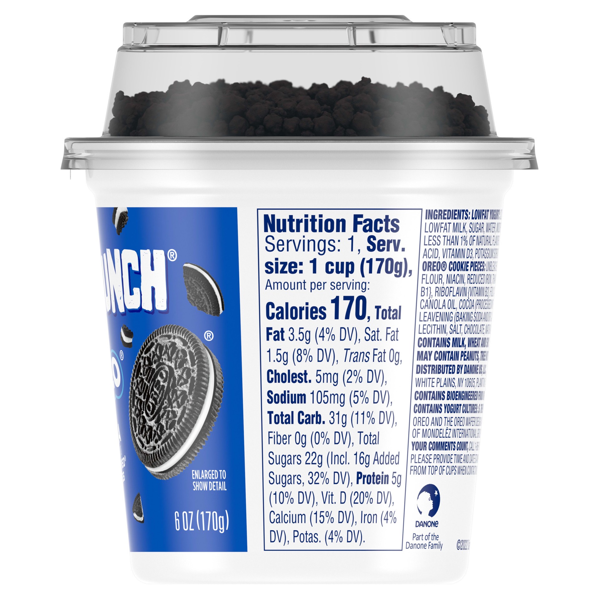 slide 2 of 5, YoCrunch Low Fat Vanilla Yogurt with OREO, 6 oz., 6 oz