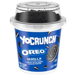 YoCrunch Low Fat Vanilla Yogurt with OREO, 6 oz.