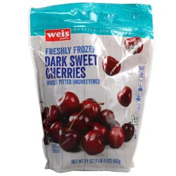 Weis Quality Whole Dark Sweet Cherries Frozen Fruit