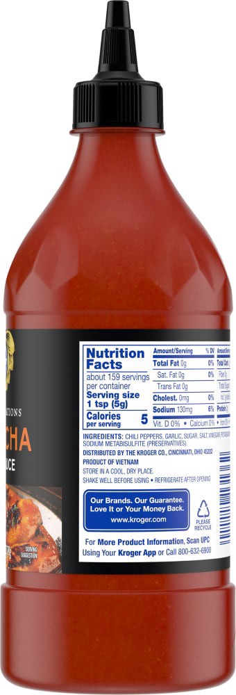 slide 3 of 4, Kroger Sriracha Hot Chili Sauce, 28 oz