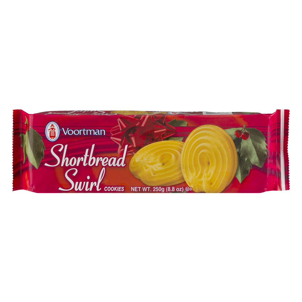 slide 1 of 1, Voortman Bakery Shortbread Swirl Holiday, 8.8 oz