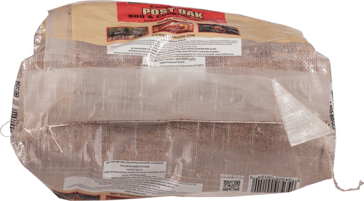 slide 2 of 9, B & B Post Oak BBQ & Cooking Wood 1 ea, 1 ct