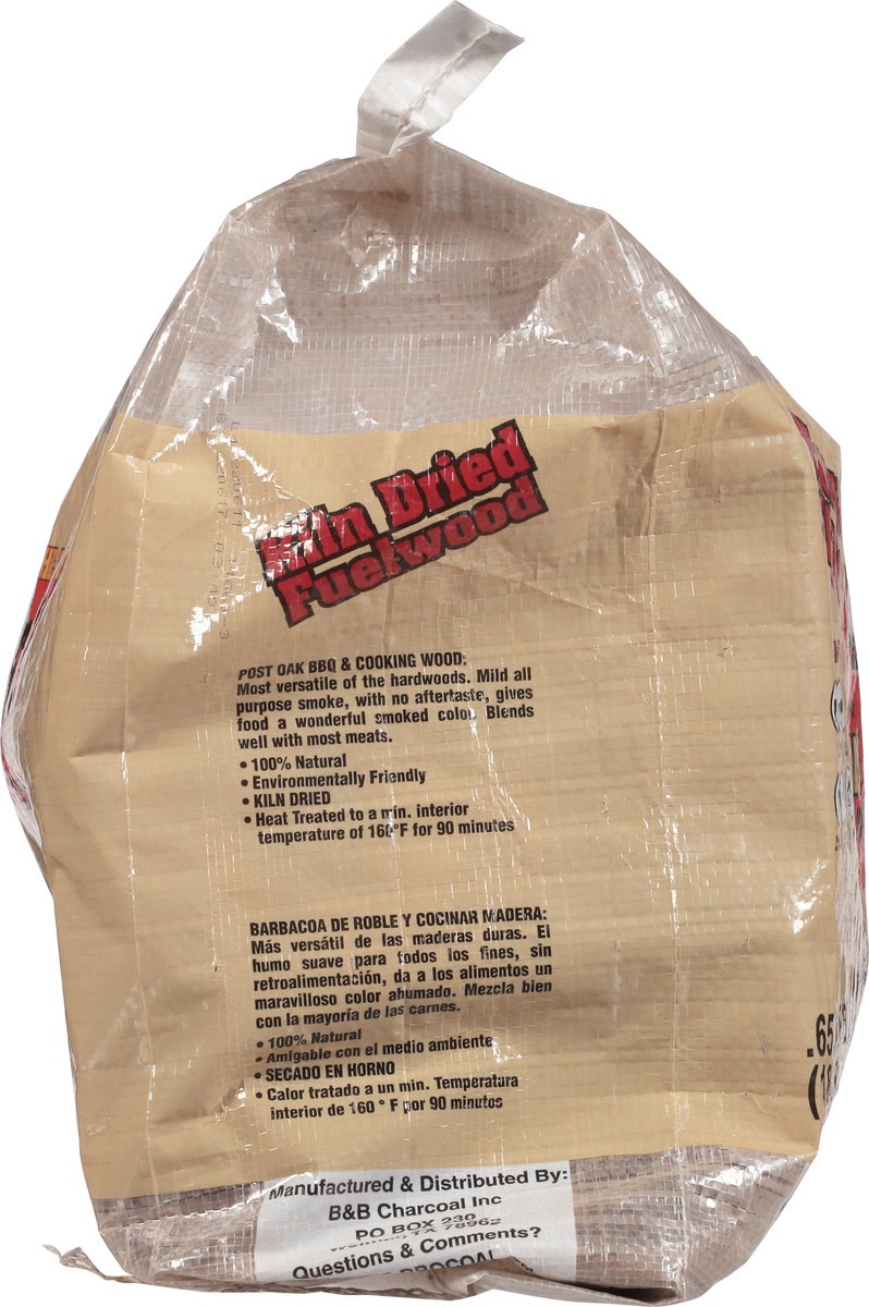 slide 9 of 9, B & B Post Oak BBQ & Cooking Wood 1 ea, 1 ct
