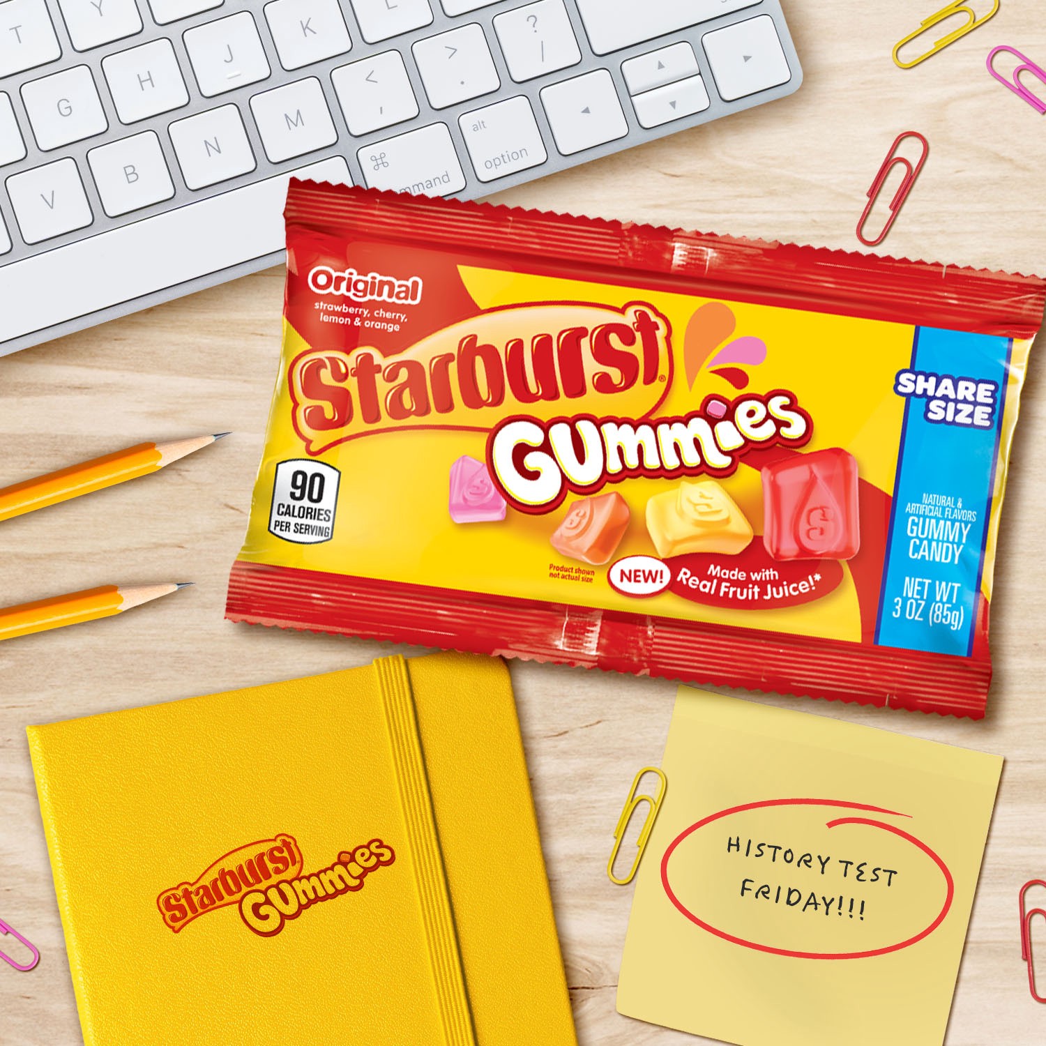 slide 4 of 8, STARBURST Gummies Original Gummy Candy, Share Size, 3 Oz Bag, 3 oz
