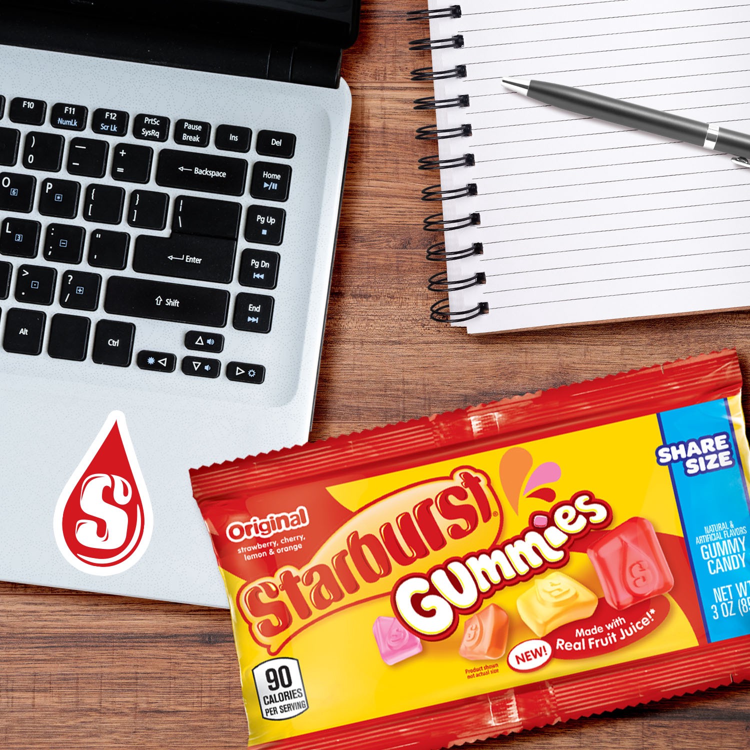 slide 7 of 8, STARBURST Gummies Original Gummy Candy, Share Size, 3 Oz Bag, 3 oz